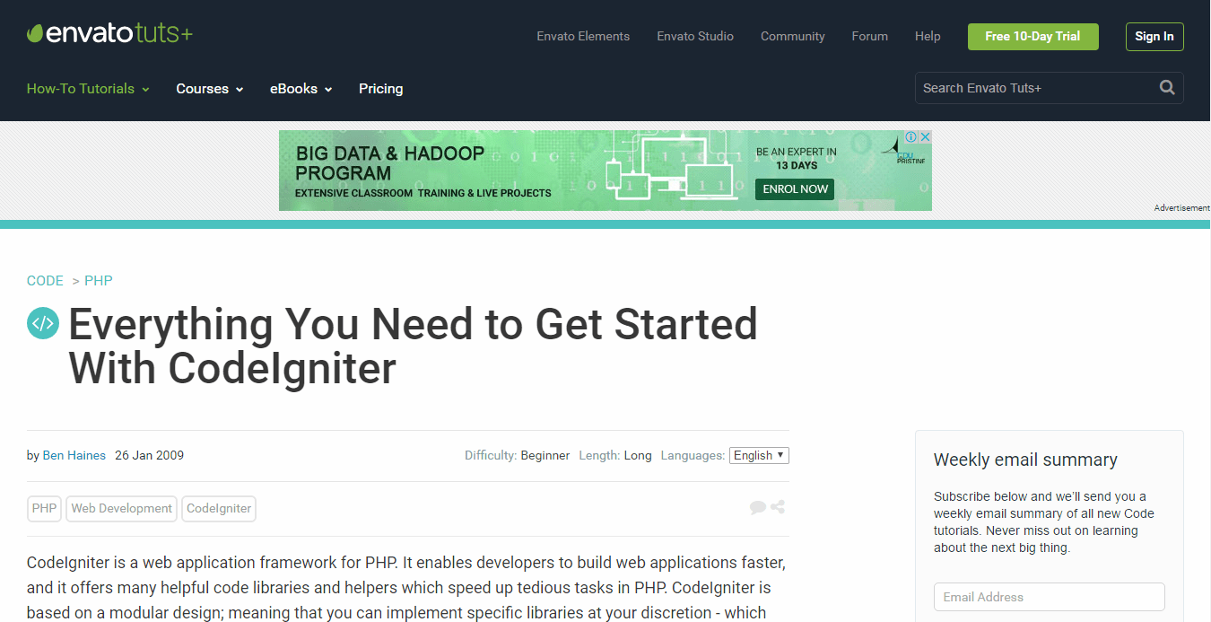 Everything You Need to Get Started With CodeIgniter-min