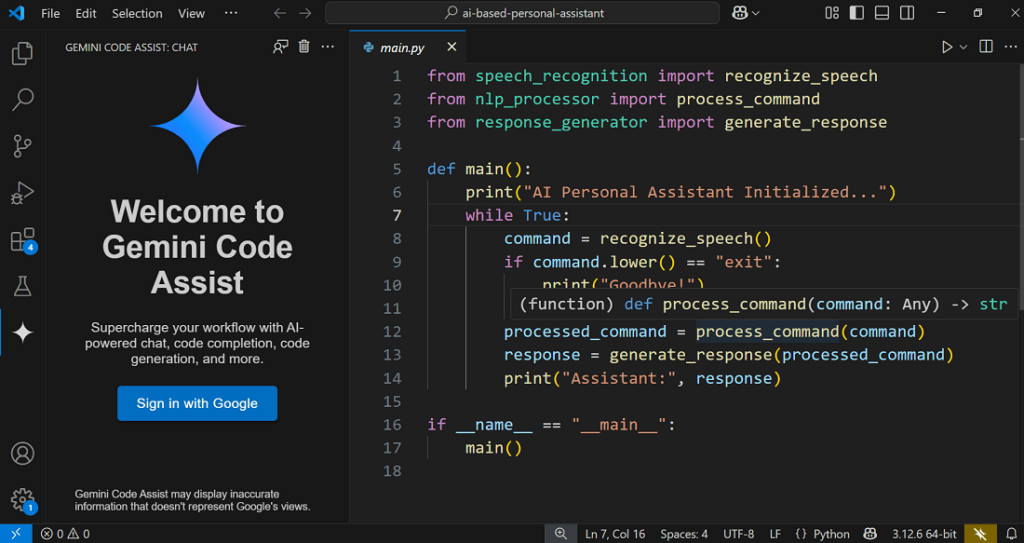 How To Use Gemini Code Assist in VS Code – PHPZAG.COM
